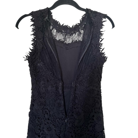 Romeo Juliet Couture Dress Womens Small Sleeveless Floral‎ Lace Sheath Party - Picture 7 of 10